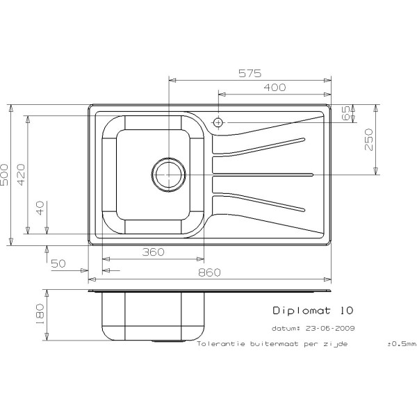 Мойка для кухни врезная Reginox Diplomat 10 860х500 Lux Мойка для кухни врезная Reginox Diplomat 10 860х500 Lux