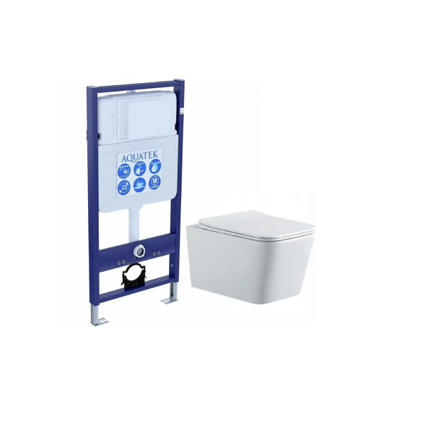 Комплект инсталляция с унитазом Aquatek Либра New (SET AQUATEK ЛИБРА N cm)
