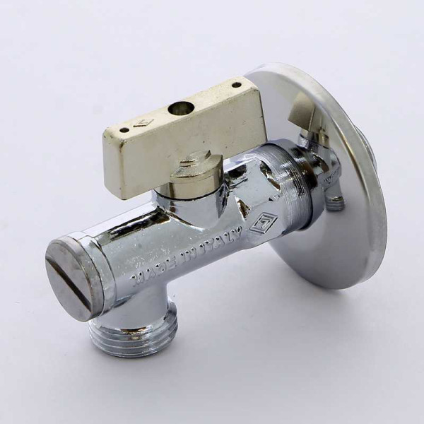 Кран Bugatti угловой 1/2"*1/2" НН шаровый с фильтром и чашкой Minnesota 871 (08710007)