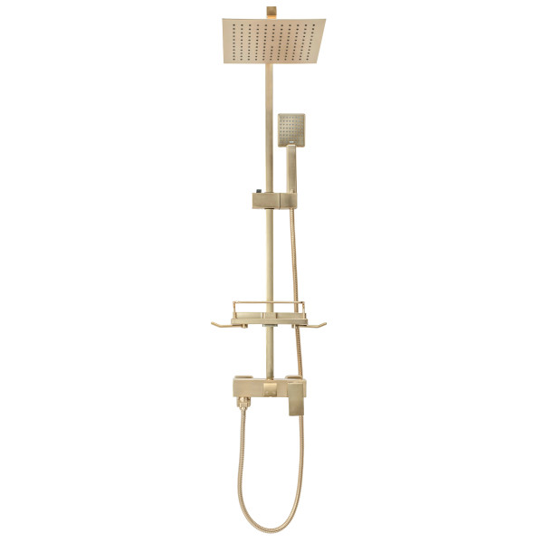 Душевая система с изливом Rea Jack Gold mat (REA-P7050)
