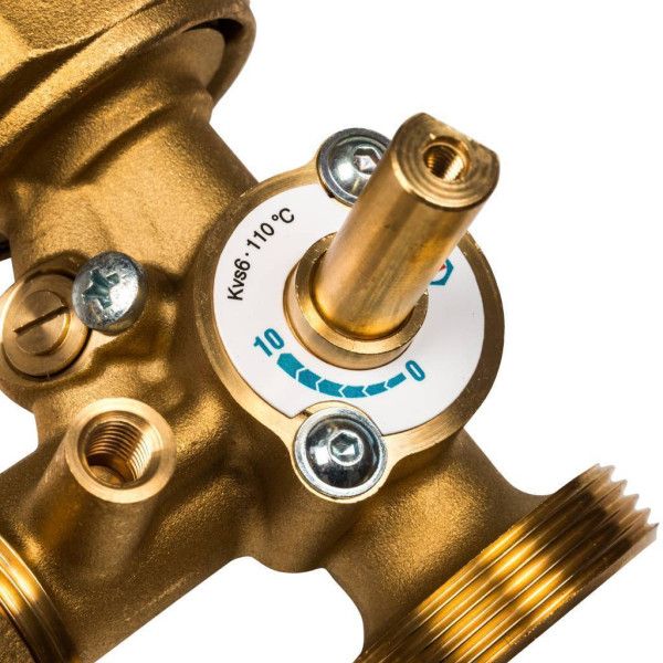 Насосная группа Stout 1" (с 3-х ходовым приводным смесителем, с насосом Grundfos UPSO 25-65) (SDG-0007-002502)