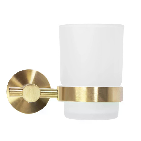 Стакан настенный Rea 322233 Gold mat золото матовое (REA-77087)