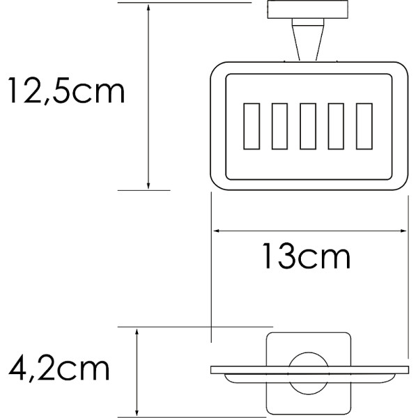 Мыльница WasserKRAFT Rhin (K-8769)