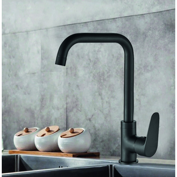 Смеситель для кухни Wesnaart Nova черный (NOV03-150Black) Смеситель для кухни Wesnaart Nova черный (NOV03-150Black)