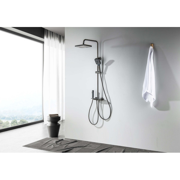 Душевая система Aquatek Поларис оружейная сталь (AQ3040BGM)