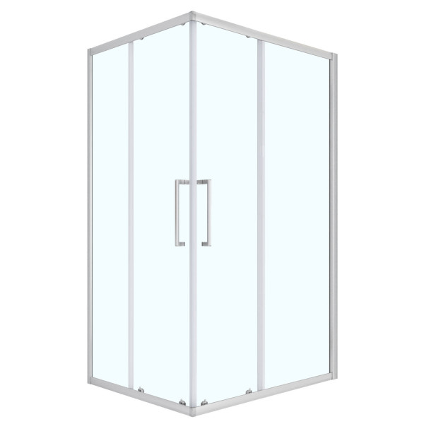 Душевой уголок Loranto 80x120x190 стекло прозрачное, профиль сатин (CS-AB01S-128)