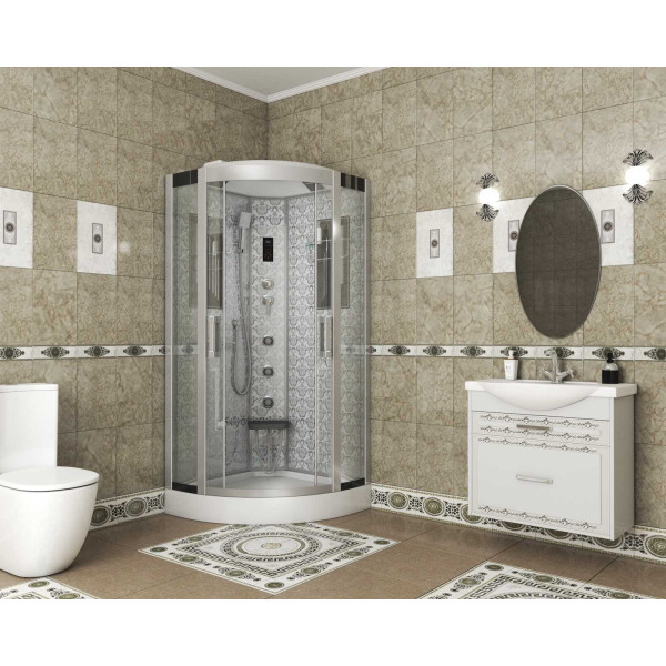 Душевая кабина Niagara с гидромассажем Luxe 900*900*2200 стекло прозрачное, профиль хром (NGL-7715W) Душевая кабина Niagara с гидромассажем Luxe 900*900*2200 стекло прозрачное, профиль хром (NGL-7715W)