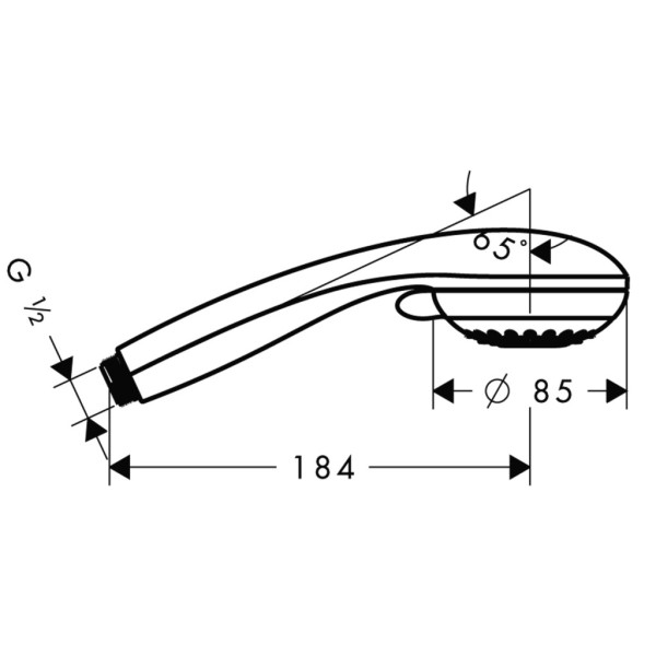 Лейка душевая Hansgrohe Crometta 85 хром (28562000)