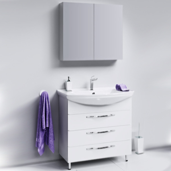 Тумба напольная Aqwella Allegro 870x490x870 белый (Agr.01.08/3)