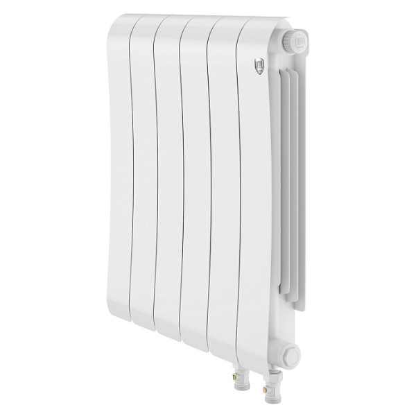 Радиатор биметаллический Royal Thermo Infinity 500 Bianco Traffico VR80 (6 секций) Белый (RTINVR805006) Радиатор биметаллический Royal Thermo Infinity 500 Bianco Traffico VR80 (6 секций) Белый (RTINVR805006)