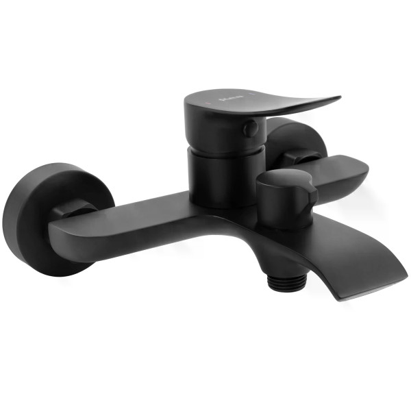 Смеситель для раковины Rea Dart с душевым комплектом черный матовый (REA-B3300) Смеситель для раковины Rea Dart с душевым комплектом черный матовый (REA-B3300)