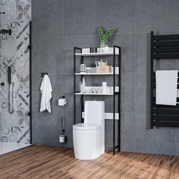 Стеллаж Melodia Комфорт полки 300 белый (MFR80059WT)