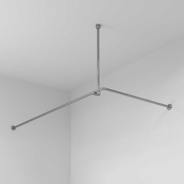 Карниз для ванны Wasser Kraft Dinkel 900x900x1800 серебристый (SC-469018) Карниз для ванны Wasser Kraft Dinkel 900x900x1800 серебристый (SC-469018)