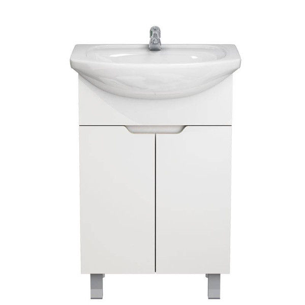 Тумба напольная Melodia Гамма 60 (Уют 60) ЛДСП белая (в разборе) (MFR23128WT)