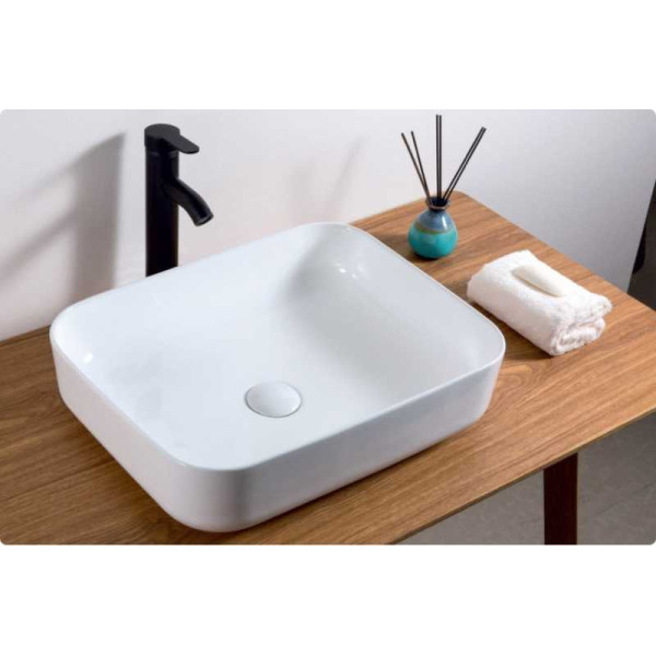 Раковина накладная BelBagno белая (BB1304) Раковина накладная BelBagno белая (BB1304)