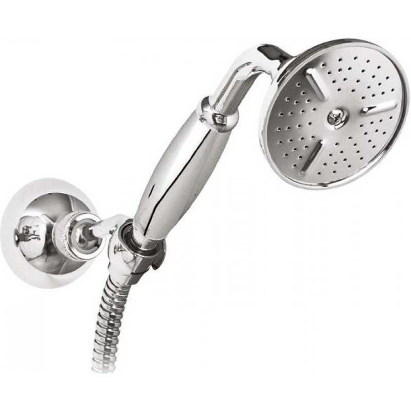 Душевой гарнитур Cezares с шлангом 150 см, держателем, исполнение хром, ручка хром (CZR-KD-01-M) Душевой гарнитур Cezares с шлангом 150 см, держателем, исполнение хром, ручка хром (CZR-KD-01-M)