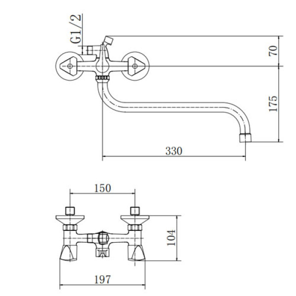 Смеситель для ванны и душа Fashun с душевым комплектом хром (A2211-2) Смеситель для ванны и душа Fashun с душевым комплектом хром (A2211-2)