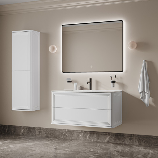 Тумба с умывальником подвесная Iddis Oxford Neo 100 см белый подходит умыв. 0101000i28 (OXN10W0i95K) Тумба с умывальником подвесная Iddis Oxford Neo 100 см белый подходит умыв. 0101000i28 (OXN10W0i95K)