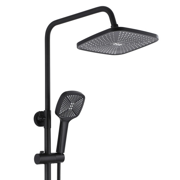 Душевая система с изливом Rea Argus Black mat (REA-P2389)