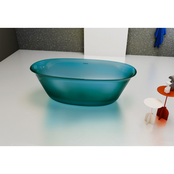 Ванна прозрачная Abber Kristall 170x75 бирюзовая (AT9707Aquamarin) Ванна прозрачная Abber Kristall 170x75 бирюзовая (AT9707Aquamarin)