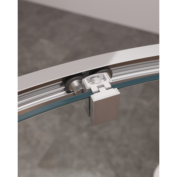 Душевой уголок Cezares Molveno 130x120x195 стекло прозрачное, профиль хром (MOLVENO-RH-11-130/120-C-Cr-IV)