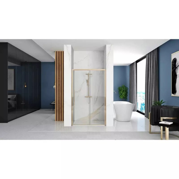 Душевая дверь Rea Solar 100x195 стекло прозрачное, профиль золото (REA-K6547) Душевая дверь Rea Solar 100x195 стекло прозрачное, профиль золото (REA-K6547)