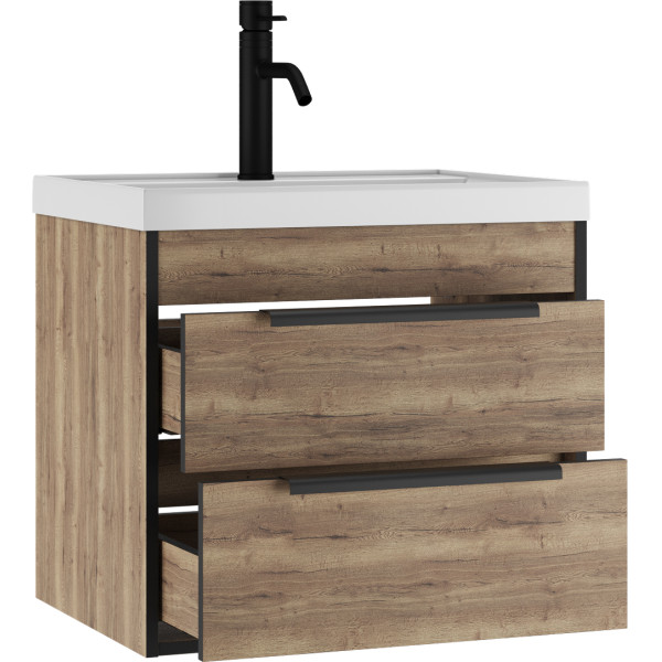 Тумба подвесная под умывальник Bazis 60 Alfa B2 Домино (DA6102T) Тумба подвесная под умывальник Bazis 60 Alfa B2 Домино (DA6102T)