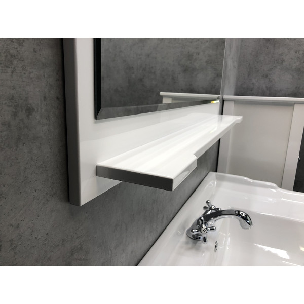 Зеркало Comforty Тбилиси 900x117x928 белый глянцевый (00003132632)