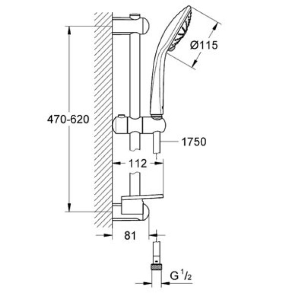 Душевой гарнитур Grohe Euphoria (27231001) Душевой гарнитур Grohe Euphoria (27231001)