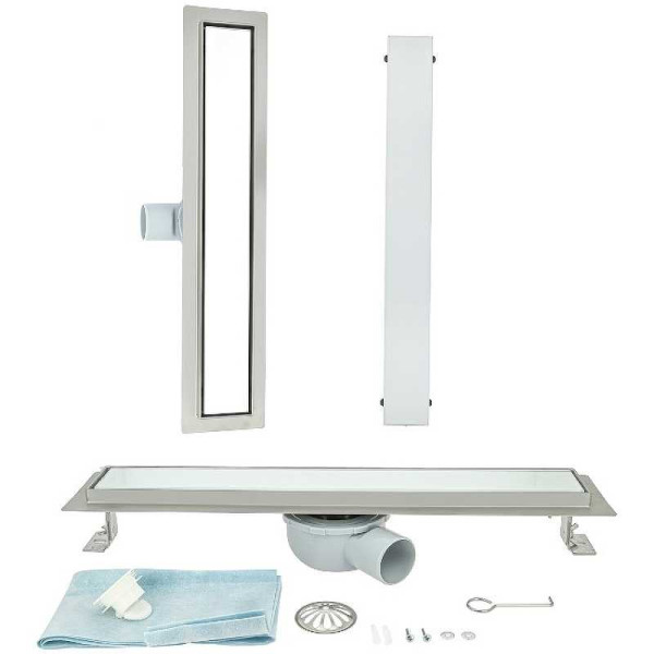 Душевой лоток ALMAes Laguna 100 с черной решеткой (LG100WH) Душевой лоток ALMAes Laguna 100 с черной решеткой (LG100WH)