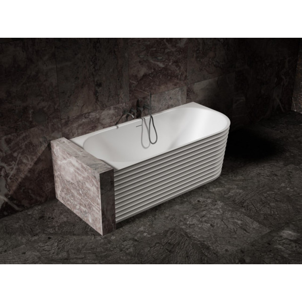 Ванна из искусственного камня Abber Stein 170x80 белая матовая (AS9651 L) Ванна из искусственного камня Abber Stein 170x80 белая матовая (AS9651 L)