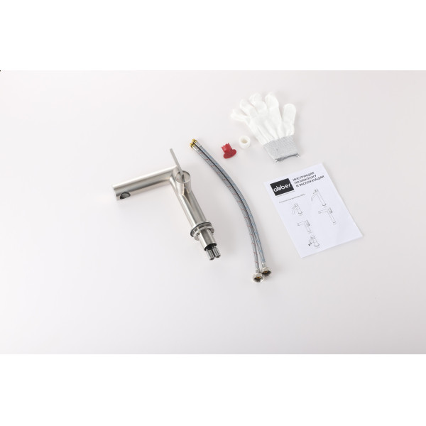 Смеситель для раковины Abber Perfekte 316 сталь брашированная (AF8A10BST) Смеситель для раковины Abber Perfekte 316 сталь брашированная (AF8A10BST)