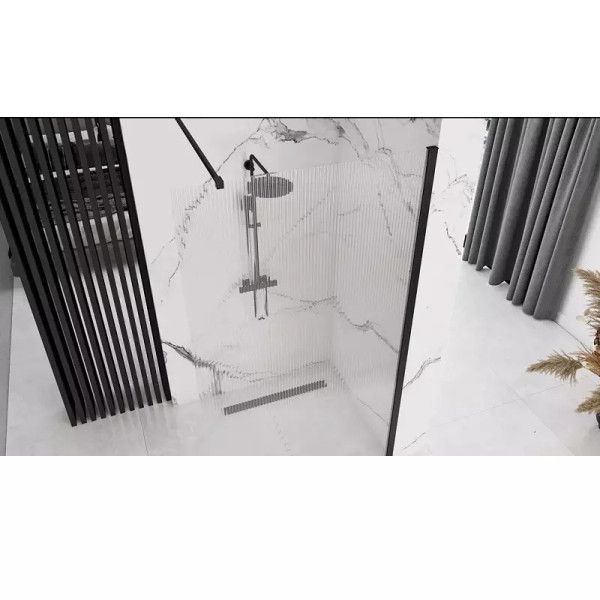 Душевое ограждение Rea Aero intimo 100x200 стекло прозрачное, профиль чёрный матовый (REA-K4121) Душевое ограждение Rea Aero intimo 100x200 стекло прозрачное, профиль чёрный матовый (REA-K4121)