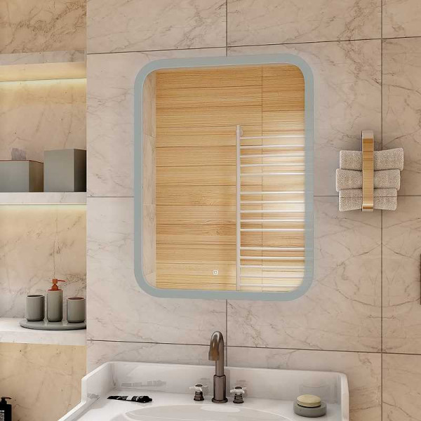 Зеркало с подсветкой Континент Glamour Led 700х900 (ЗЛП941) Зеркало с подсветкой Континент Glamour Led 700х900 (ЗЛП941)