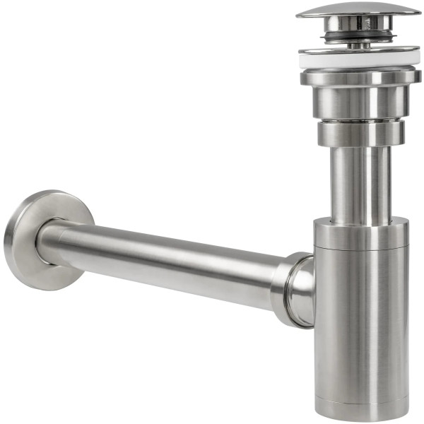 Сифон для раковины клапан клик-клак REA Nikel Никель (REA-A4400)