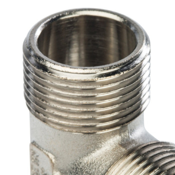 Тройник 3/4" ННН Stout (никель) SFT-0018-343434