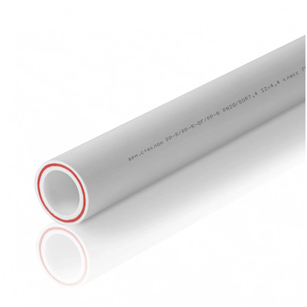 Труба PP-R S.A.V. Standard стекловолокно 50*6,9 PN 20 (белая) (120550) Труба PP-R S.A.V. Standard стекловолокно 50*6,9 PN 20 (белая) (120550)