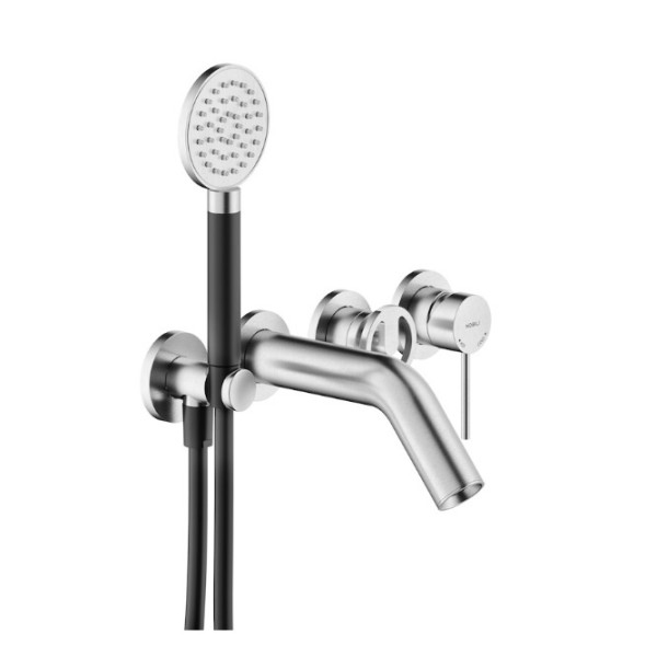 Смеситель для ванны Nobili Sole внешняя часть хром с душевым комплектом (WEBK110/91SOIX)