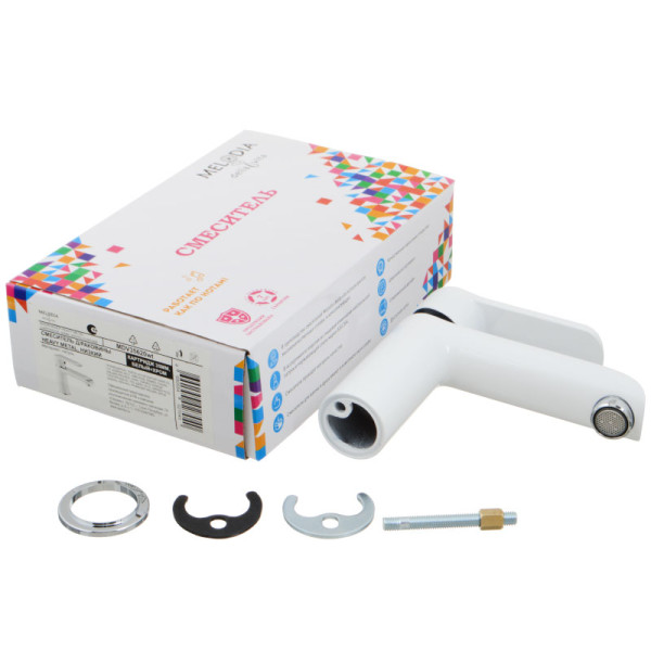 Смеситель для раковины Melodia della vita Heavy Metal белый (MDV35620wt) Смеситель для раковины Melodia della vita Heavy Metal белый (MDV35620wt)