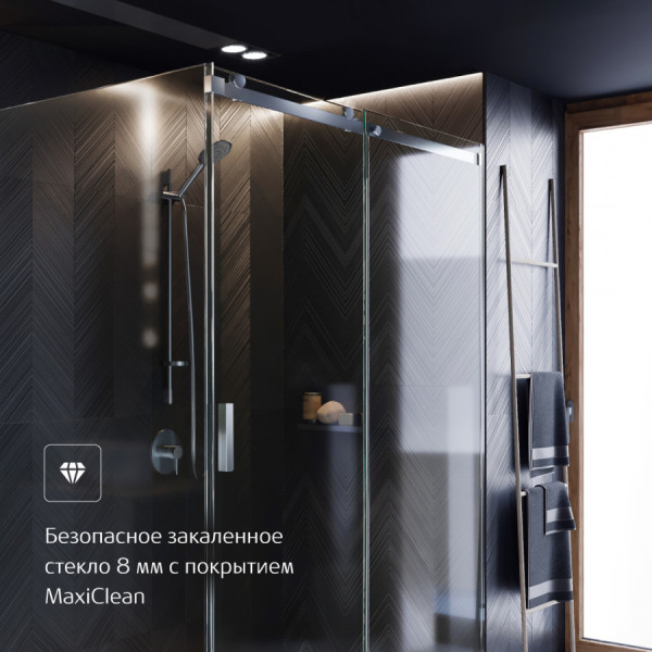 Душевое ограждение Roca Area 90x200 стекло прозрачное, профиль хром (7.MP06.0.901.2M)