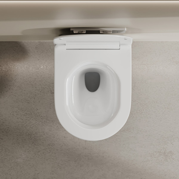 Унитаз подвесной Abber Bequem 355x500x300 белый (AC1129)