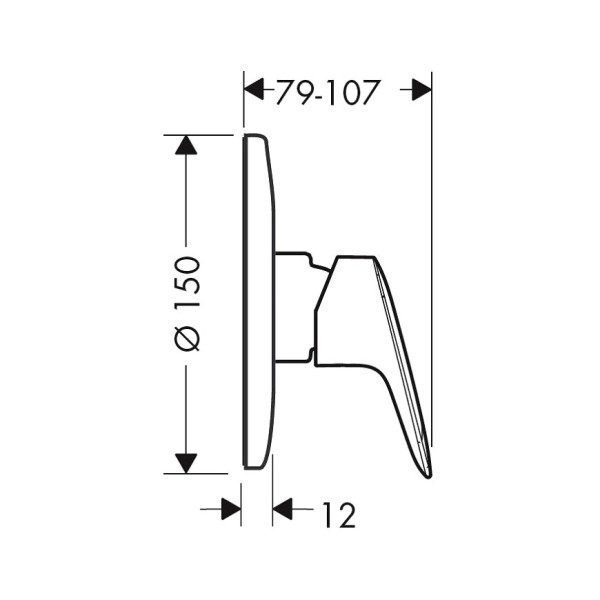 Смеситель для душа Hansgrohe Logis (71606000) Смеситель для душа Hansgrohe Logis (71606000)