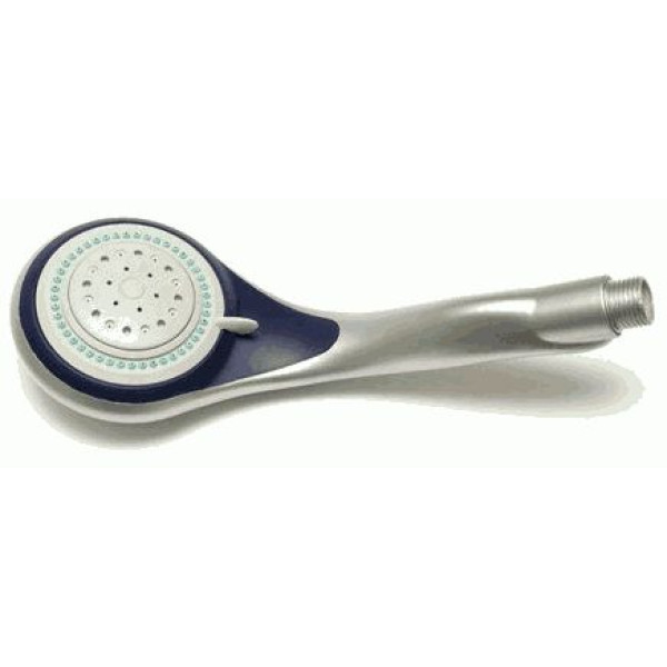 Душевая лейка Melodia 3 функции, d100мм, мат.хром/синий/серый (MKP20558P)