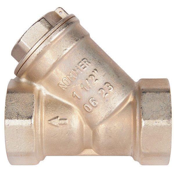 Фильтр косой 1 1/2" Rommer 500 мкр. (никель) RFW-0001-000040 Фильтр косой 1 1/2" Rommer 500 мкр. (никель) RFW-0001-000040