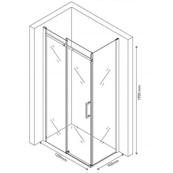 Душевой уголок Berges Melita 1200*900*1950 стекло прозрачное, профиль хром сильвер (61018) Душевой уголок Berges Melita 1200*900*1950 стекло прозрачное, профиль хром сильвер (61018)