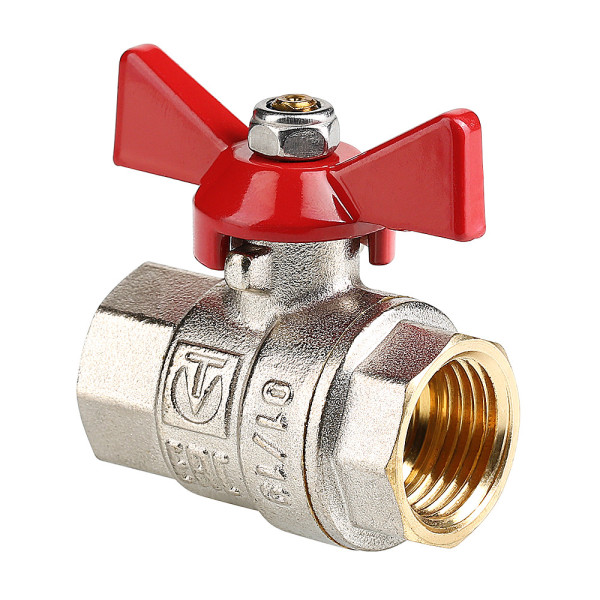 Кран 3/4" ВВ шаровый Valtec Base (красная бабочка) VT.217.N.05 Кран 3/4" ВВ шаровый Valtec Base (красная бабочка) VT.217.N.05