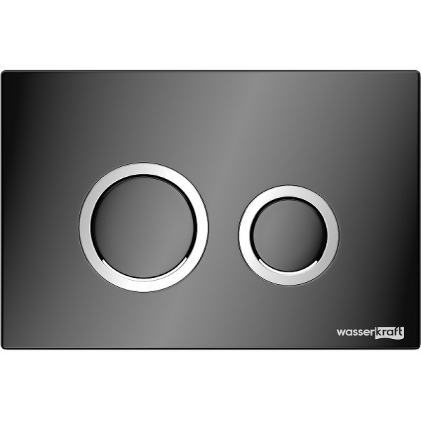 Инсталляция для подвесного унитаза WasserKRAFT Aller с клавишей (10TLT.010.ME.PB01) черная глянцевая