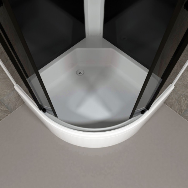 Душевая кабинаTriton Грэй 90x90 стекло тонированное, профиль черный (DK378)