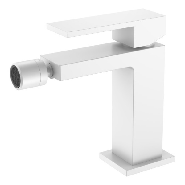 Смеситель для биде Boheme Qubic белый (476-MW) Смеситель для биде Boheme Qubic белый (476-MW)