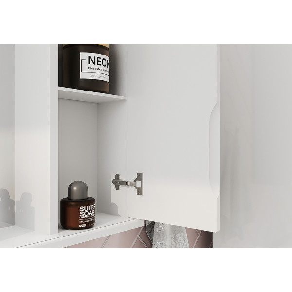 Шкаф зеркальный Volna Adel 700x700 белый (zsADEL70.R-01) Шкаф зеркальный Volna Adel 700x700 белый (zsADEL70.R-01)